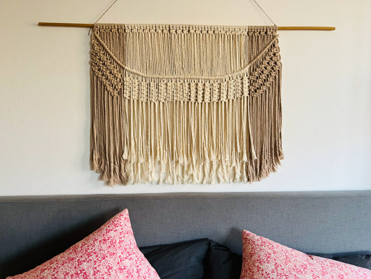 Cascade: Macramé wall hanging